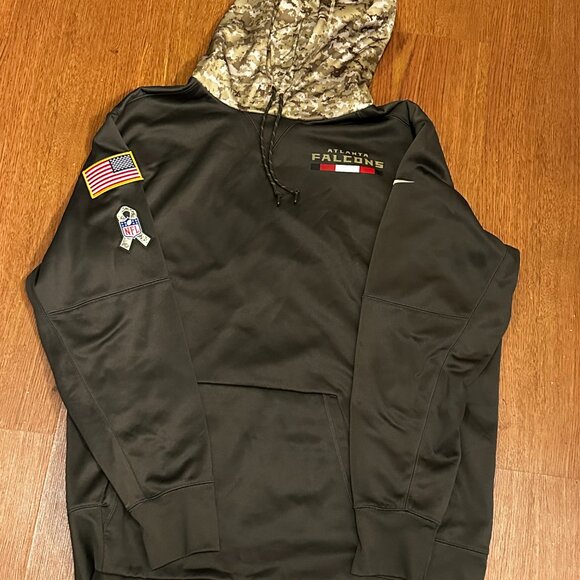 Nike Atlanta Falcons Hoodie Salute to Service Men XXL Dri-fit Sideline NFL - Picture 11 of 15